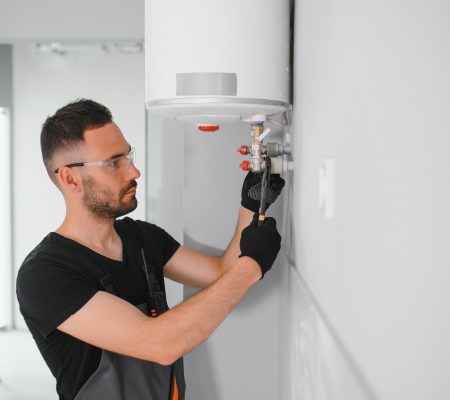 Repair of a gas boiler